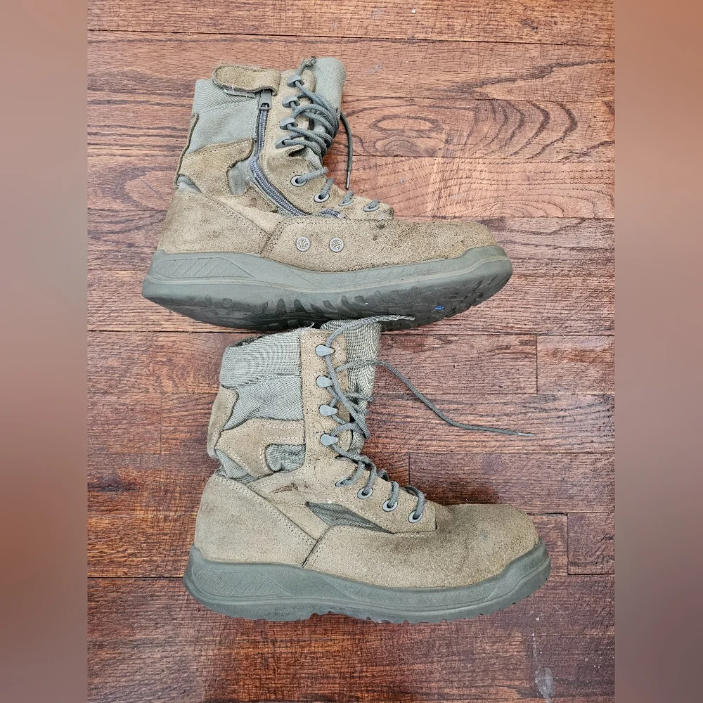 Beleville Khaki Olive Green Combat Tactical Boots‎ Sz 9.5